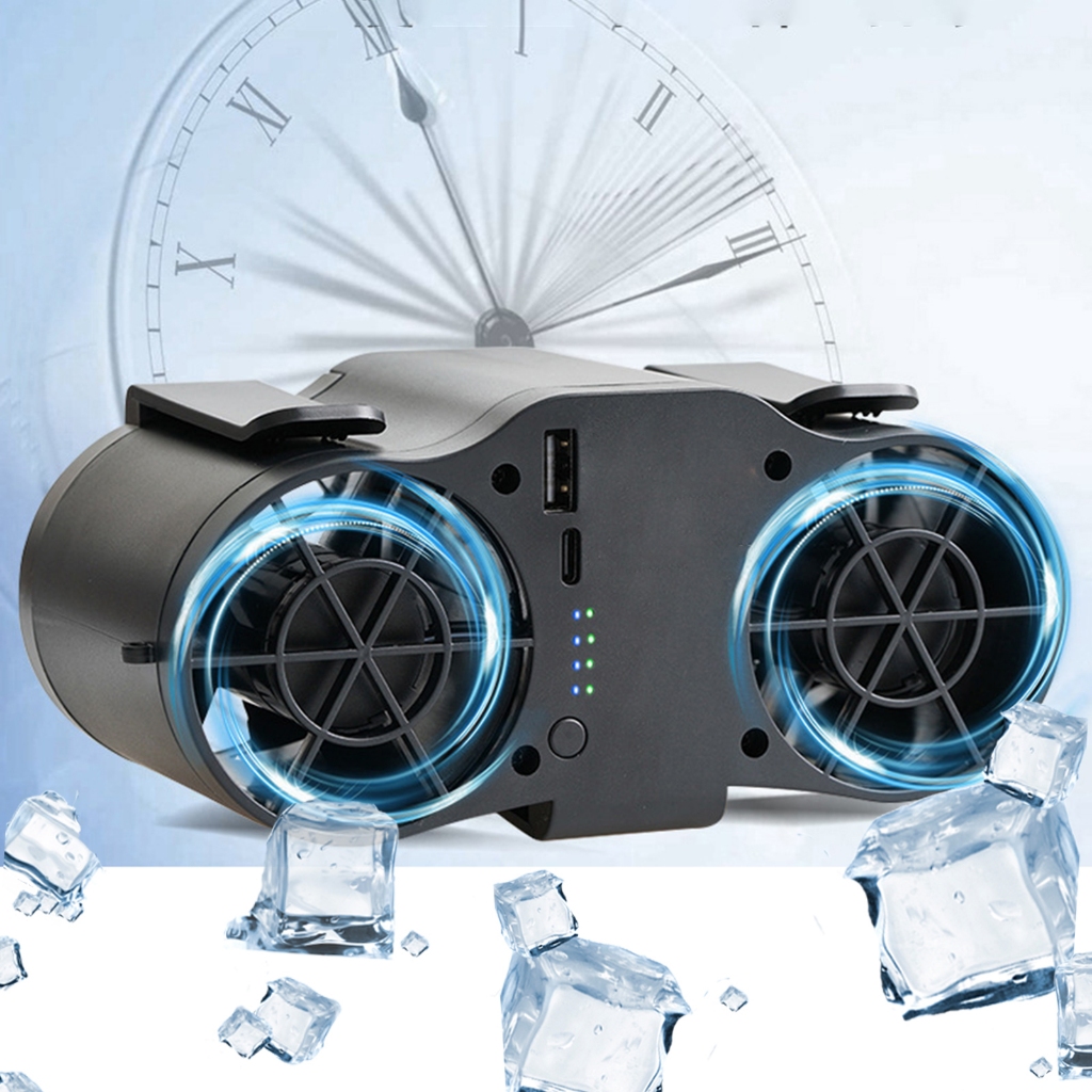 [Iniyexa] เอวมือสวมใส่พัดลมเข็มขัดพัดลมคลิปบนเอวสร้อยคอพัดลมสําหรับการเดินทางตกปลาแบกเป้สวน