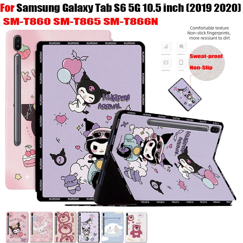สําหรับ Samsung Galaxy Tab S6 5G 10.5 นิ้ว (2019 2020) SM-T860 SM-T865 SM-T866N คุณภาพสูงหนังฝาครอบแฟชั่นสีภาพวาดสีน้ํามันแท็บเล็ต