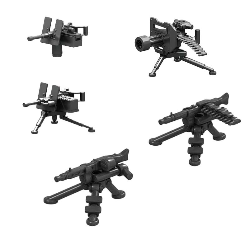ทหาร SWAT ทหารตัวเลขอุปกรณ์ M2 MG-34 Building Block 2 วิธีประกอบ DIY ของเล่นเด็กอิฐ DIY ของขวัญ