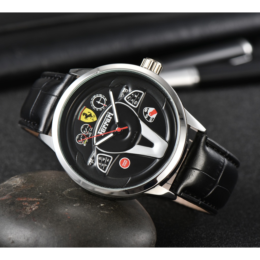 Ferrari Ferrari นาฬิกาข้อมือควอตซ์ สายสแตนเลส สําหรับผู้ชาย Rui Watch 5