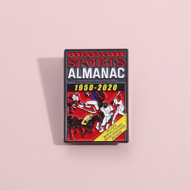 เข็มกลัด รูปภาพยนตร์ตลก Almanac Enamel Pin Back To The Future สีเทา สําหรับแฟนคลับ เพื่อน