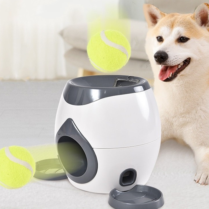 Pets สุนัขให้อาหารของเล่นสุนัขเครื่องให้อาหารลูกเทนนิส 2 เทนนิสสำหรับสุนัข