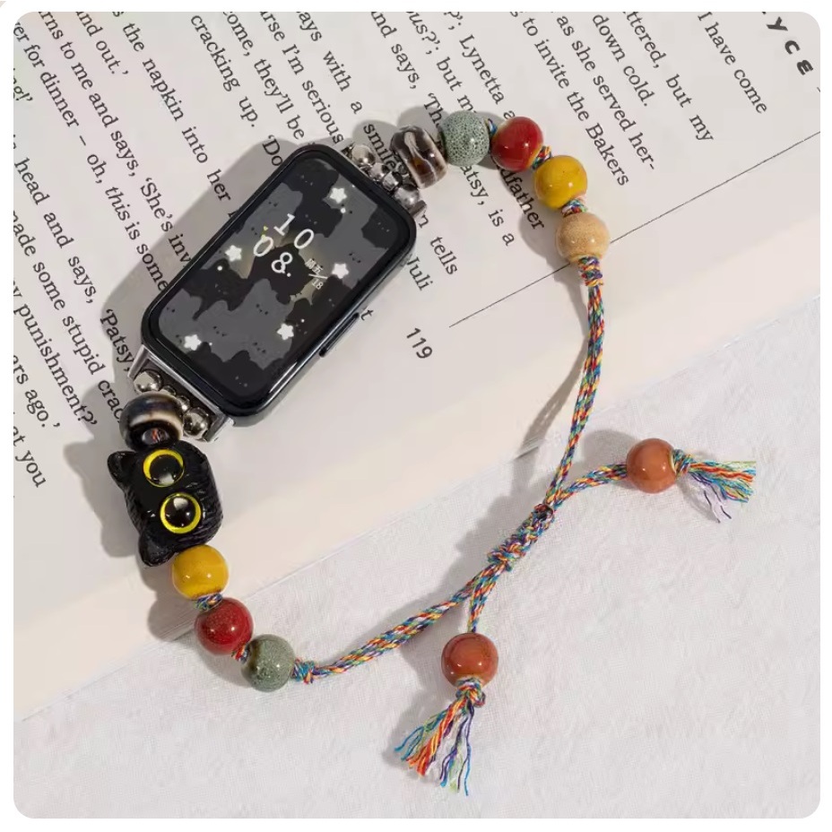 Cute Cat Strap For สาย Huawei band 11 สายนาฬิกา Huawei band11 pro สาย Huawei Band 10 Strap สายนาฬิกาข้อมือ สาย Huawei band 8 สาย Huawei band 10 สายนาฬิกา Huawei Band 9 Strap Huawei Band 7 / Huawei Band 6 Wristband Strap Replacement Huawei Band 11 สาย