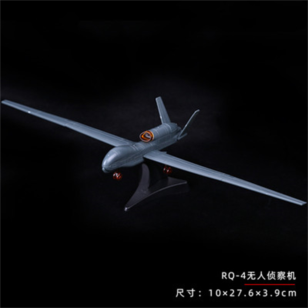 มินิปริศนาของเล่นก่อสร้าง 1/133 Scale RQ-4A Global Hawk UAV พลาสติกทหารรุ่น Fighter ประกอบรูปเด็กของ