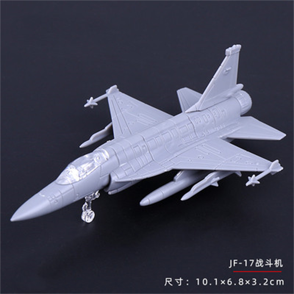 ของเล่นตัวต่อปริศนาขนาดเล็ก 1/144 Scale จีนปากีสถาน FC-1/JF-17 Fighter Aircraft Assembly เครื่องบินพลาสติกทหารรุ่น