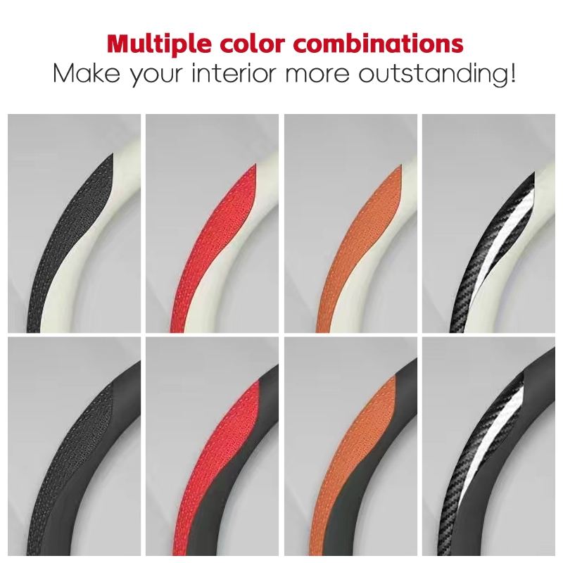 ปลอกหุ้มพวงมาลัยรถยนต์ หนังวัวแท้ กันลื่น ดูดซับเหงื่อ แบบบางพิเศษ เหมาะกับฤดูร้อน และฤดูหนาว สําหรับ Honda crv civic - รูปที่ 5