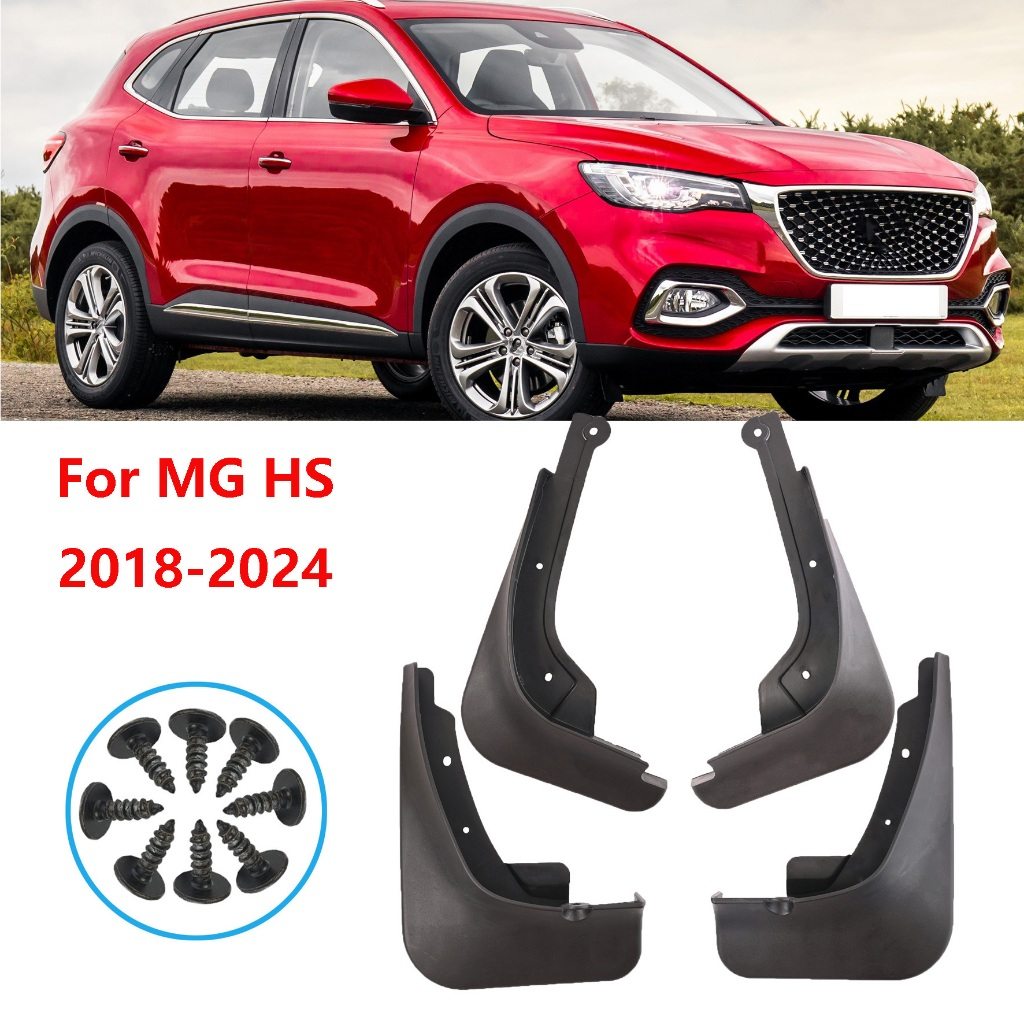 4pcs MudFlap Fender Splash Guard Mudflaps Mudguards Fender ฝาครอบด ้ านหน ้ าด ้ านหลังสําหรับ MG HS PHEV Plug-in EHS 2018 - 2024 Fit Original OEM