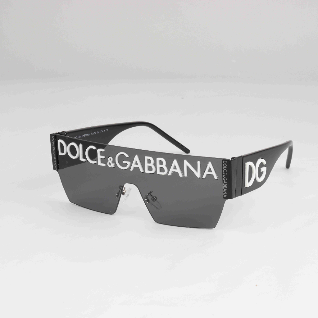 Dolce & GABBANA DOLCE & GABBANA แว่นกันแดดไร้กรอบทรงไม่สม่ําเสมอผู้ชายผู้หญิงสไตล์เดียวกันแฟชั่นเรีย