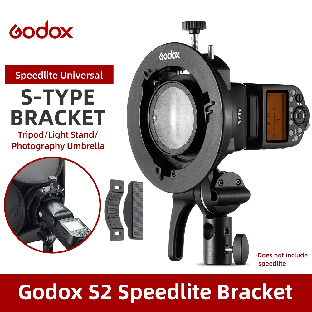 Godox S2 Bowens อะแดปเตอร์เมาท์ขาตั้งแฟลช S-type สําหรับ Godox V1 V860II AD200 AD400PRO Speedlite Fl