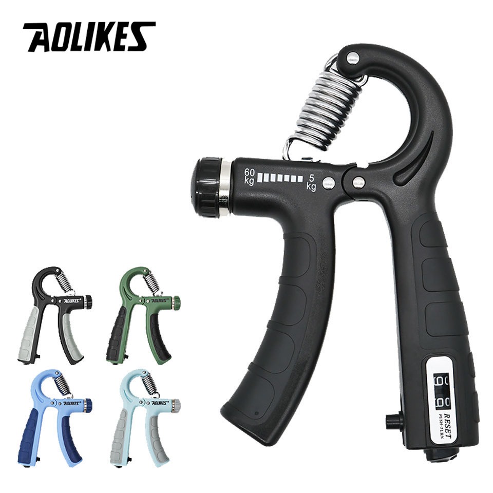 Aolikes อุปกรณ์ออกกําลังกายมือ แขน ข้อมือ แบบปรับได้ 5-60 กก. สําหรับออกกําลังกายกล้ามเนื้อ