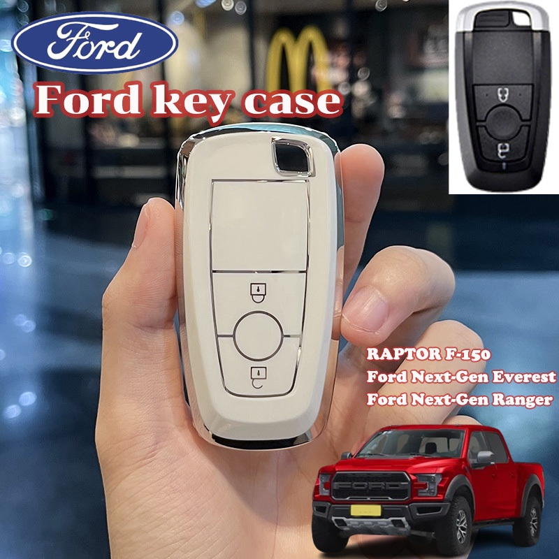 เคสกุญแจรีโมทรถยนต์ 2 ปุ่ม สําหรับ Ford RAPTOR F-150, Next-Gen Everest, Ranger