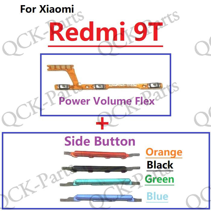 ปุ่มกดสวิตช์เปิด ปิด ด้านข้าง แบบเปลี่ยน สําหรับ Xiaomi Redmi 9T