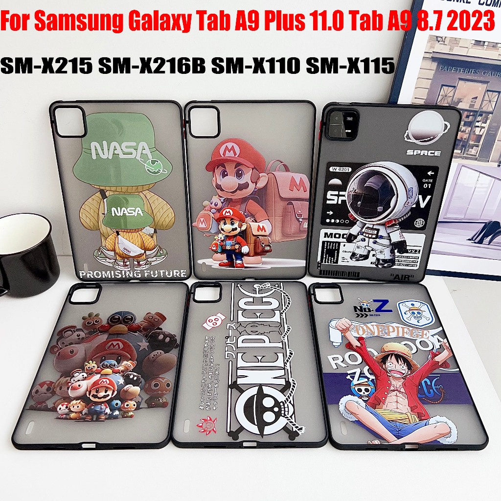 SAMSUNG สําหรับsamsung Galaxy Tab A9 Plus 11.0 Tab A9 8.7 2023 แฟชั่นภาพวาดรูปแบบแท็บเล็ตพีซีกรณีSM-X215 SM-X216B SM-X110 SM-X115 Soft TPUกันกระแทกปกหลัง