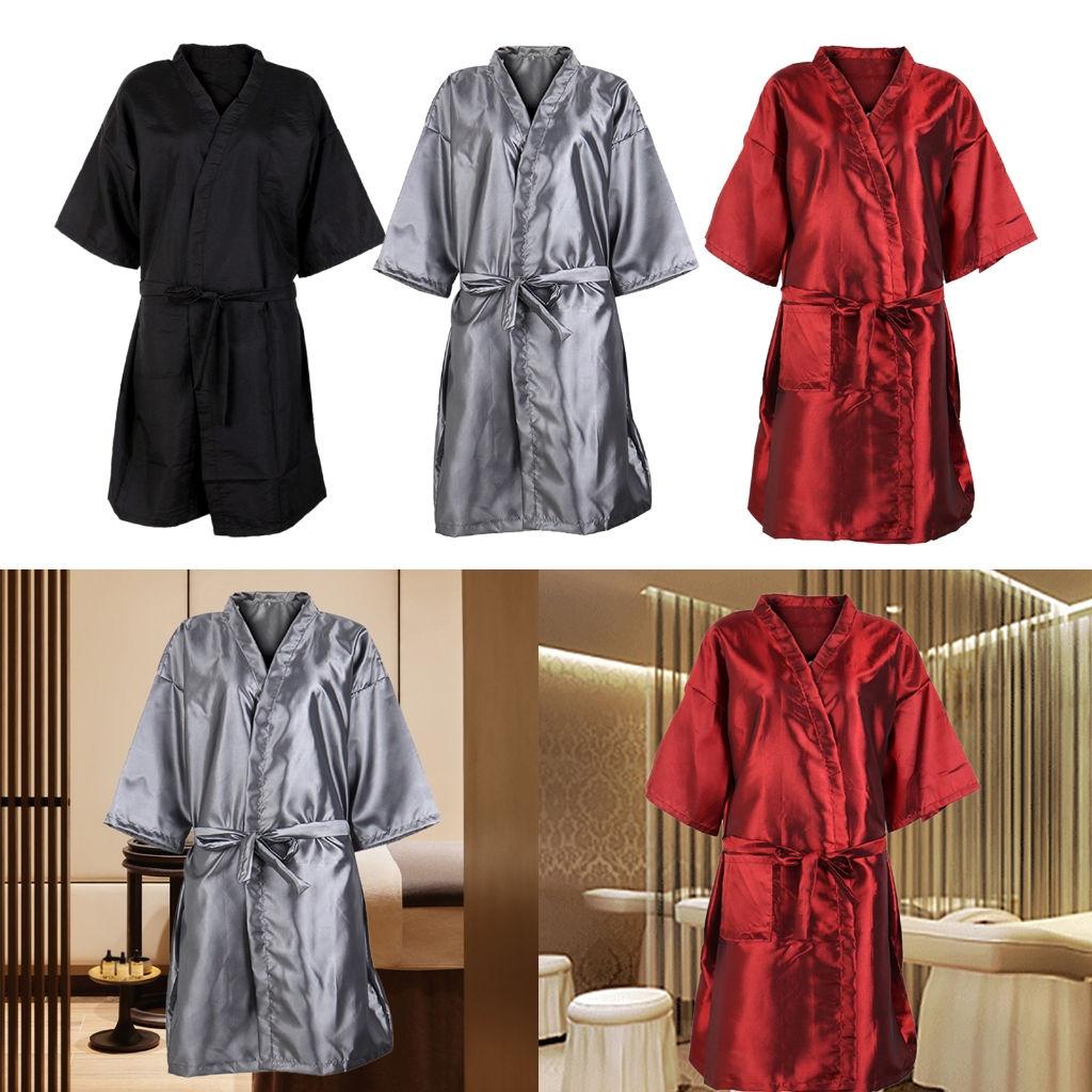 [mibum01eb] Salon Robes เสื้อคลุมอาบน้ําสําหรับศูนย์ความงาม Spa Cosmetology