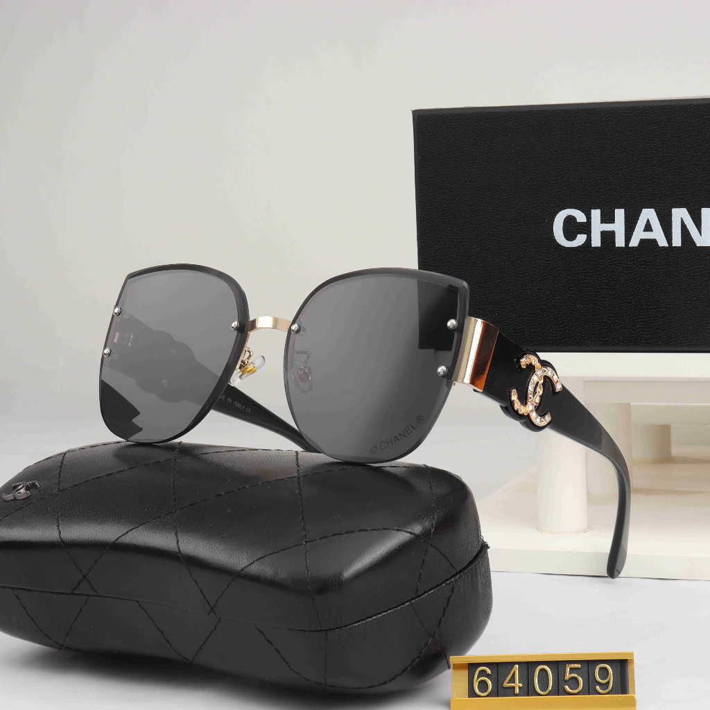 Chanel CHANEL แว่นตากันแดด ทรงไม่สม่ําเสมอ สไตล์คู่รัก สําหรับผู้ชาย และผู้หญิง