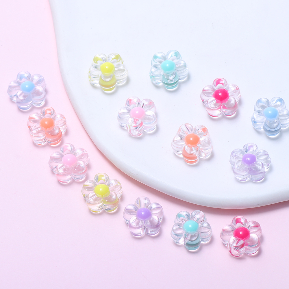 ลูกปัดอะคริลิค รูปดอกทานตะวัน 12 มม. สําหรับทําเครื่องประดับ แฮนด์เมด Diy 20 ชิ้น