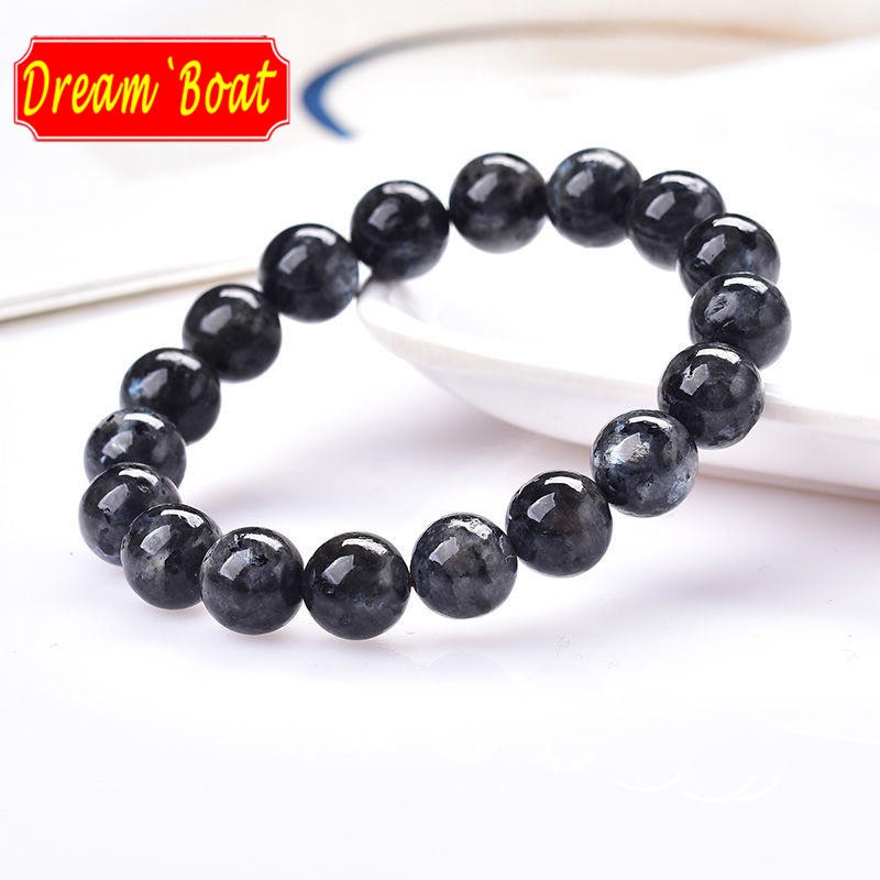 Larvikite（Gray Labradorite）Natural Crystal Bracelet สร้อยข้อมือคริสตัลธรรมชาติ,ลูกปัดคริสตัล,ผู้หญิง/ผู้ชายสร้อยข้อมือ,สร้อยข้อมืออัญมณี,สร้อยข้อมือฮวงจุ้ย,สร้อยข้อมือหินธรรมชาติ,เครื่องประดับแฟชั่นและหรูหรา