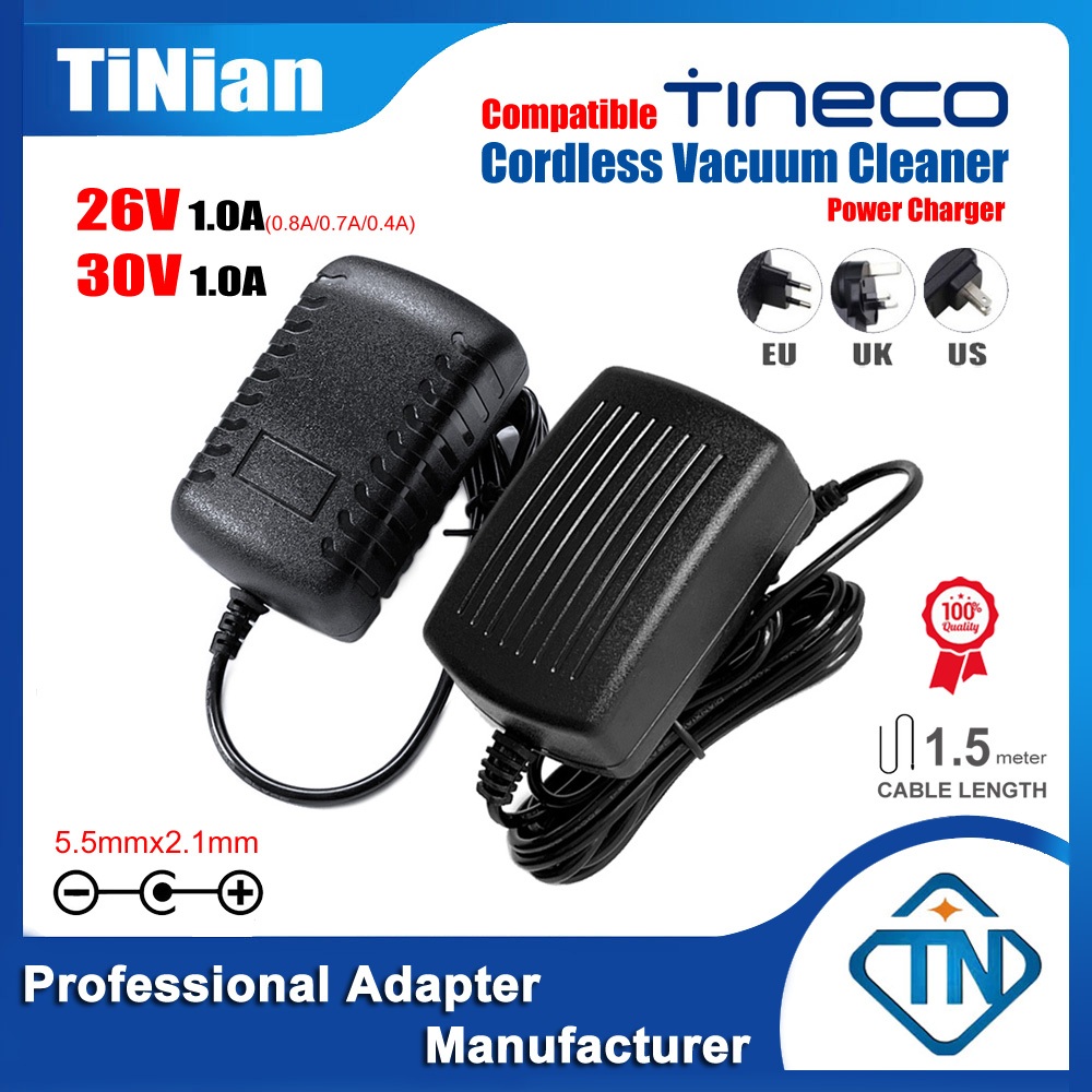 26V 30V 1A 0.8A เครื่องชาร์จอะแดปเตอร์ AC / DC สำหรับ Tineco A10 A11 Hero Master iFLOOR 3 S3 Breeze 