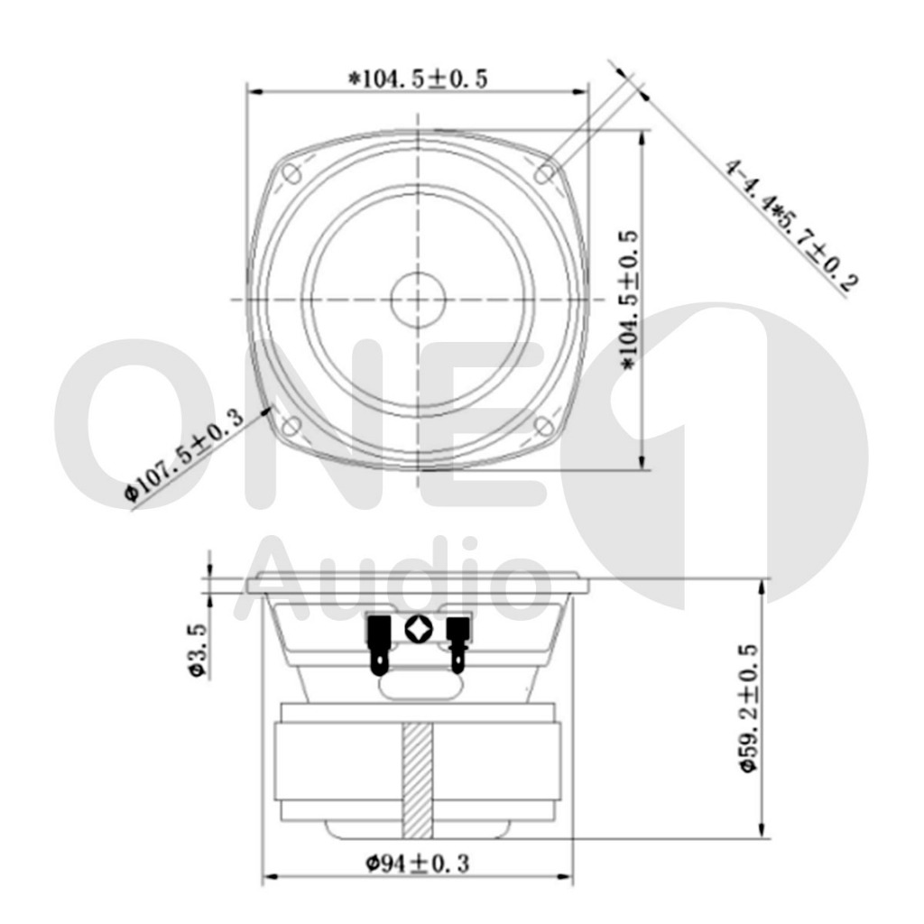 OneAudio ลำโพงฟูลเรนจ์ SU 4 นิ้ว 4Ω 60W กลาง 4 นิ้ว เสียงกลาง4นิ้ว  ดอกกลาง ดอก4นิ้ว กลาง ลำโพง4นิ้วกลาง ดอกออร่า4นิ้ว - รูปที่ 5