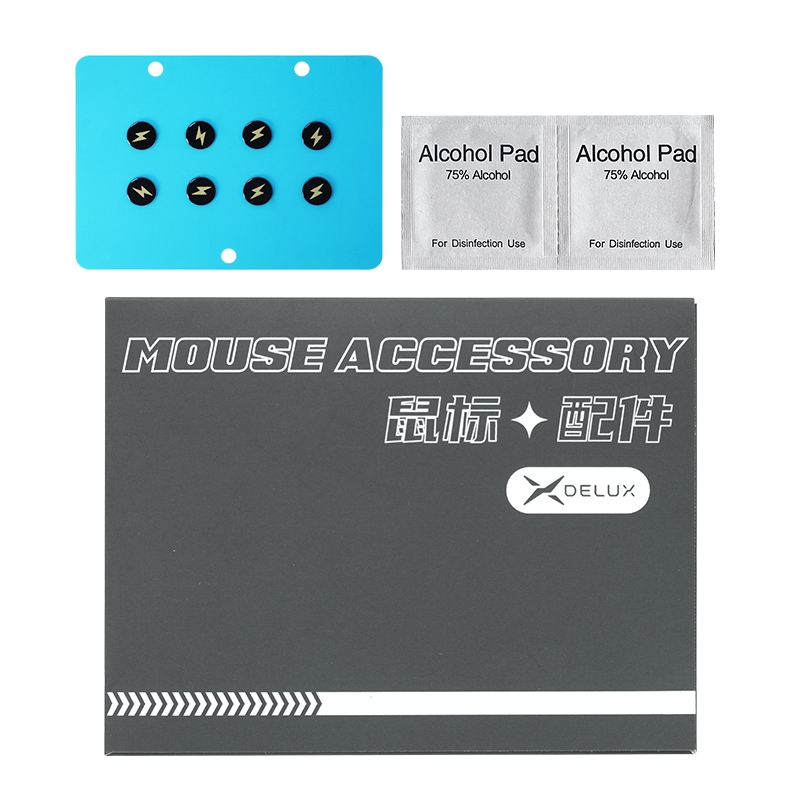 Delux แผ่นรองเมาส์เล่นเกม แบบกระจก สําหรับ M700 M800 M900 M618XSD 8 ชิ้น
