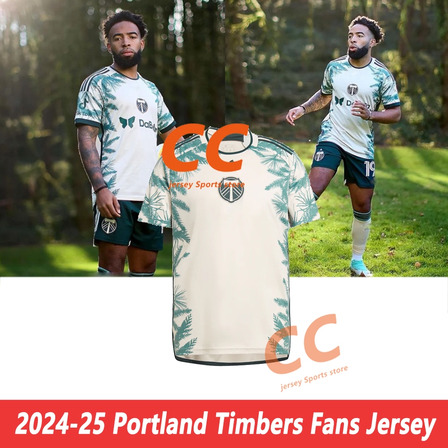เสื้อกีฬาแขนสั้น ลายทีมชาติฟุตบอล Portland Timbers 2024-25 คุณภาพสูง ไซซ์ S-4XL