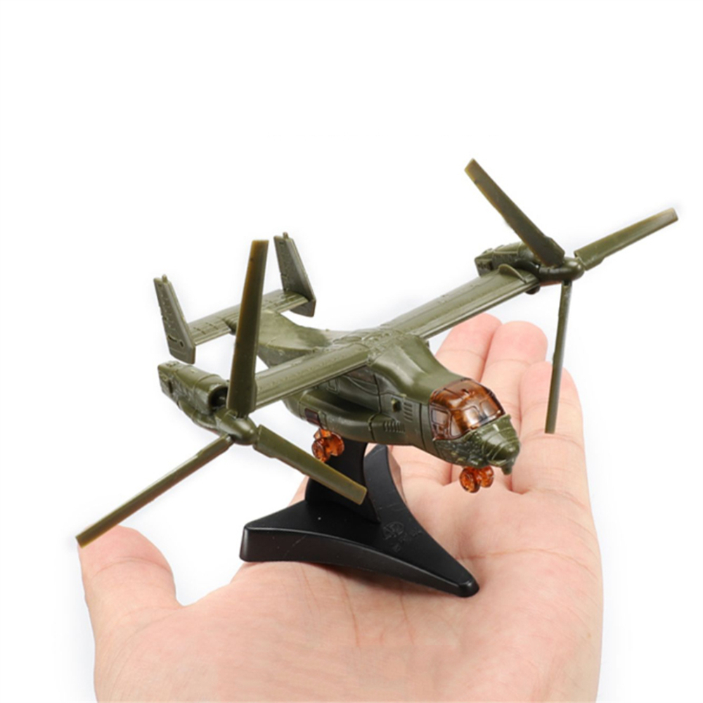 มินิปริศนาของเล่น 1/175 Scale V-22 Osprey V-22 เฮลิคอปเตอร์เครื่องบินประกอบทหารรุ่นอาคารรูปของขวัญ