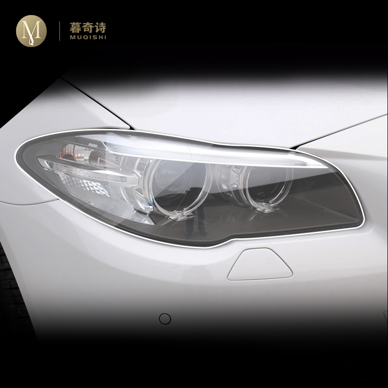 สําหรับ BMW F10 F11 Series 5 2014-2017 ตกแต่งภายนอกรถยนต์ PPF ฟิล์มป้องกันไฟหน้า ซ่อมฟิล์ม TPU ใส ป้องกันรอยขีดข่วน refit