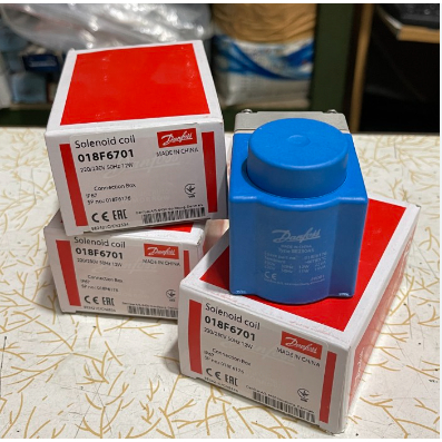 DANFOSS เครื่องทําความเย็นขดลวดโซลินอยด์วาล์ว 018F6176 018F6701 BE230AS AC220V 018F6757 018F6177