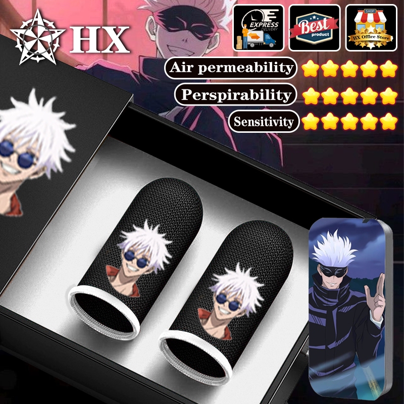 Hx ปลอกนิ้วมือ กันเหงื่อ สําหรับเล่นเกมมือถือ Jujutsu Kaisen Gojo Satoru Series