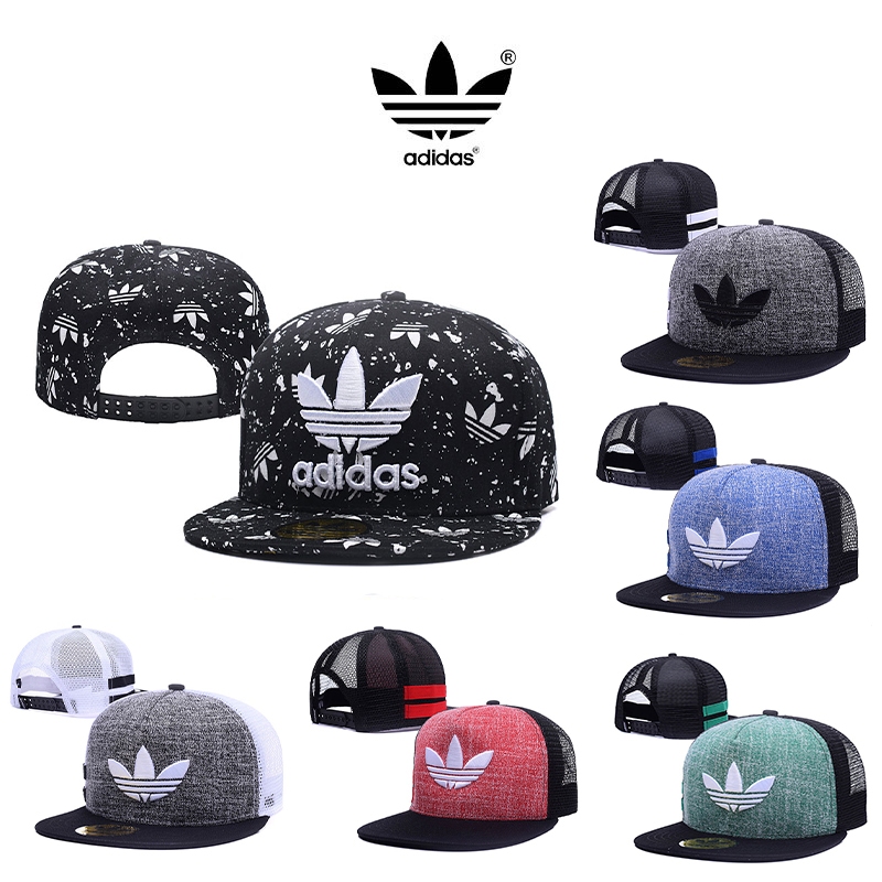 Adidas Snapback หมวกปรับ Hip-hop หมวก Clover พิมพ ์ หมวกผู ้ ชายหมวกผู ้ หญิง