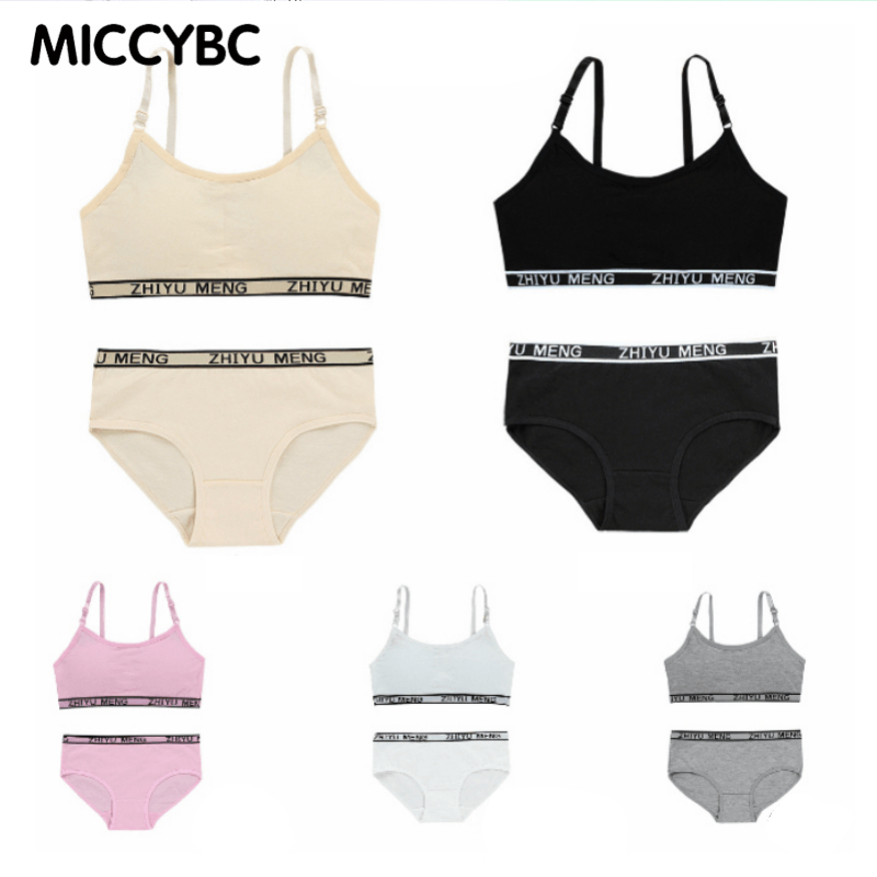 [MICCYBC]10-16 ปีสาว Bra + ชุดชั้นในชุดวัยรุ่นสาวโฟมนุ่มเติมบราถ้วย A