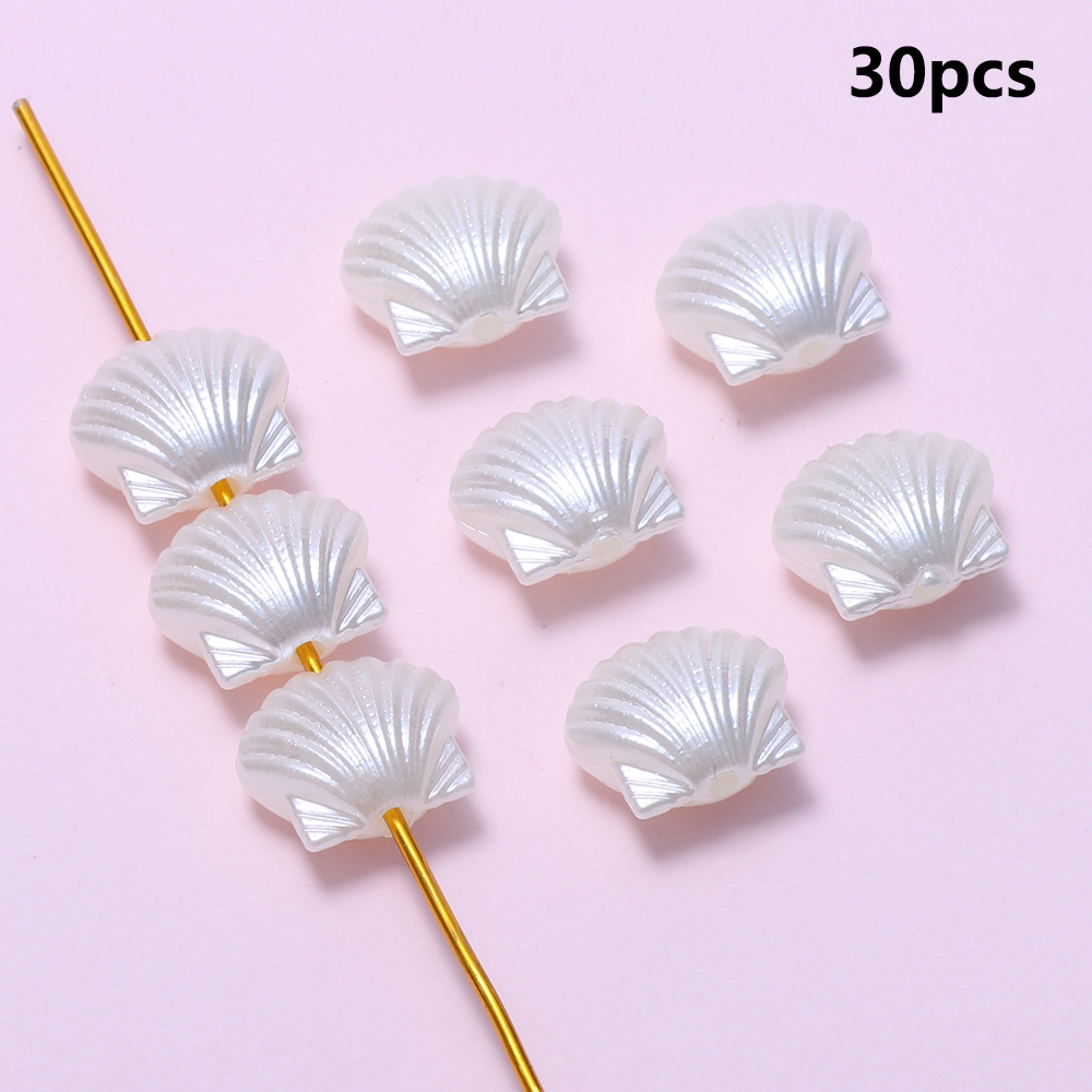 ลูกปัดอะคริลิค รูปเปลือกหอย ประดับโบว์ และดาวห้าแฉก สําหรับทําเครื่องประดับ จํานวน 30 ชิ้น - รูปที่ 6