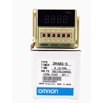 Omron DH48S-S/DH48S-1Z/DH48S-2Z/DH48S-2ZH จอแสดงผลดิจิตอลวงจรรีเลย์พร้อมฐาน