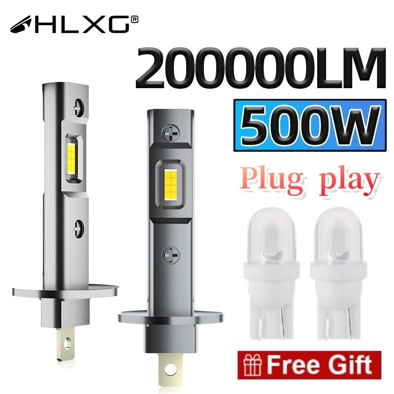 หลอดไฟตัดหมอก H1 Led Canbus H3 Led 20000LM 7585 CSP 1: 1 12V 24V 36V สีขาว 16 ชิ้น