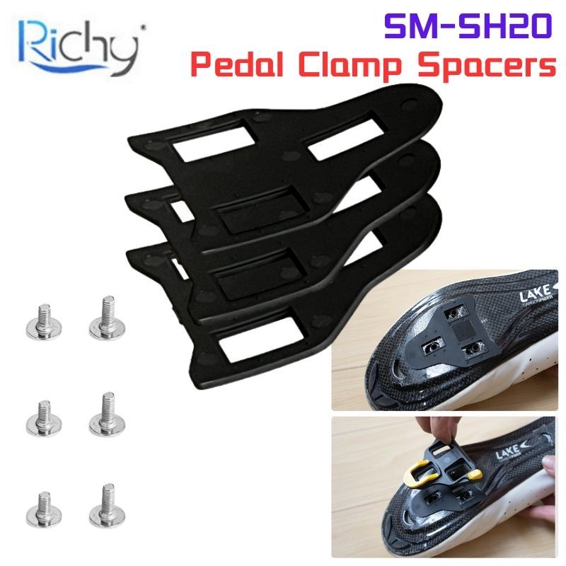 Richy Rrskit ชุดสเปเซอร์ล็อครองเท้า SM-SH20 SM SH20 สําหรับรองเท้าปั่นจักรยาน SHIMANO