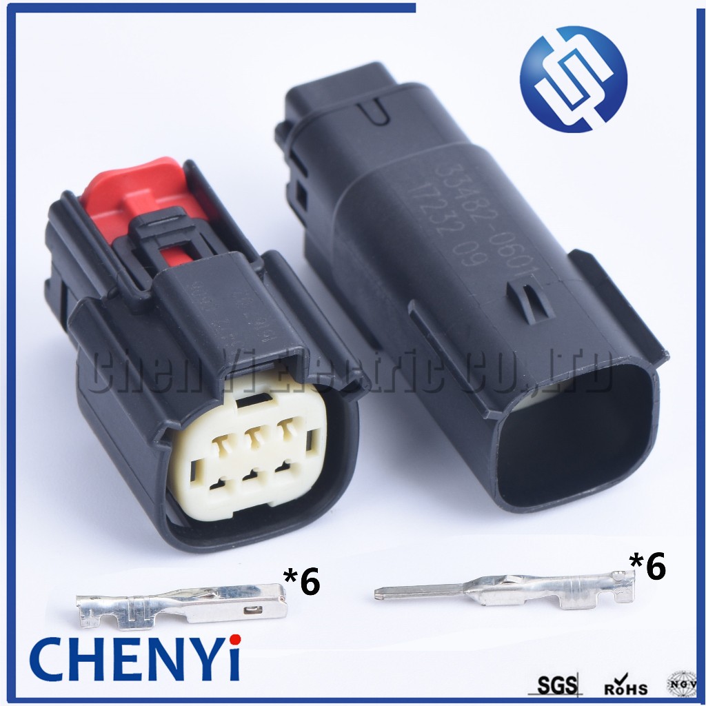 ปลั๊กไฟตัดหมอก ตัวผู้ หรือตัวเมีย 6 Pin กันน้ํา สําหรับ Ford Buick Chevrolet 33472-0606 33482-0601