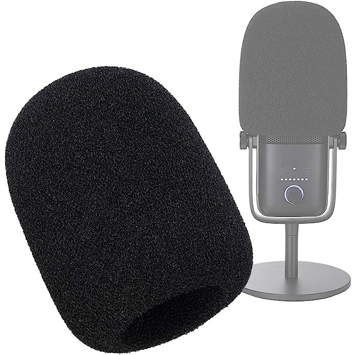 แผ่นโฟมครอบไมโครโฟน กันลม เข้าได้กับ Elgato Wave:3 Premium USB Condenser Microphone to Blocks Out Plosives by Wanjason