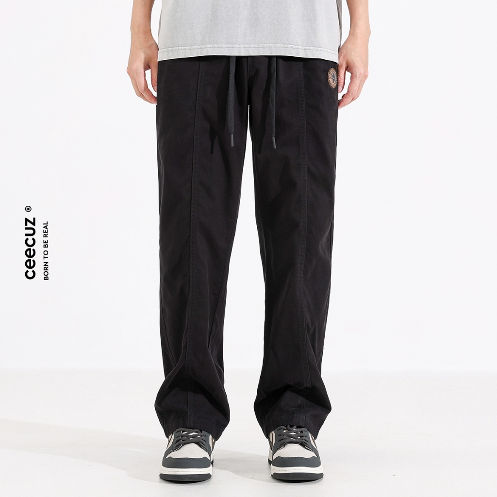 BeCoolMan🍃กางเกงยีนขากว้าง ทรงหลวม ทรงกระบอก ขนาดใหญ่ สําหรับผู้ชาย 【สไตล์ฮ่องกง】 - รูปที่ 3