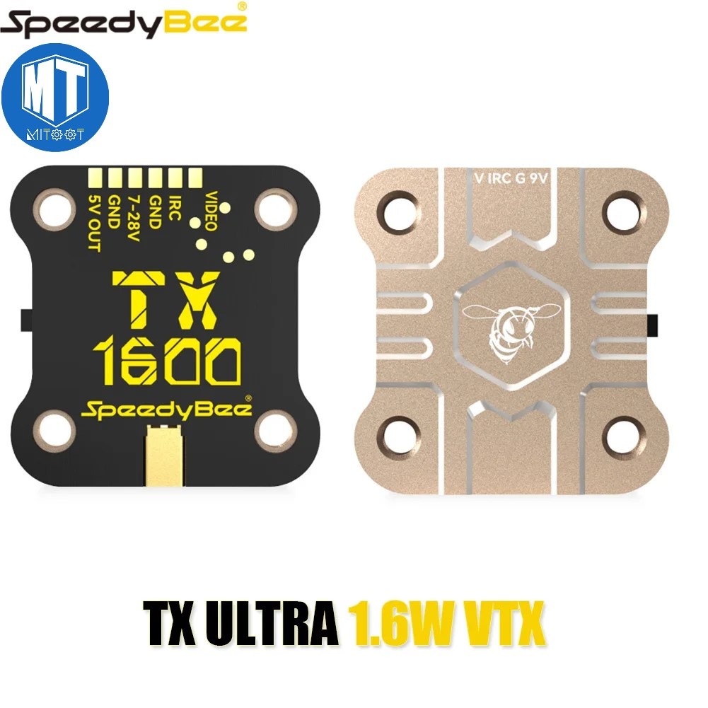Speedybee TX ULTRA 5.8Ghz เครื่องส่งสัญญาณวิดีโอ 1600mW 1.6W 48CH VTX PIT/25-1.6W CNC สําหรับเครื่อง