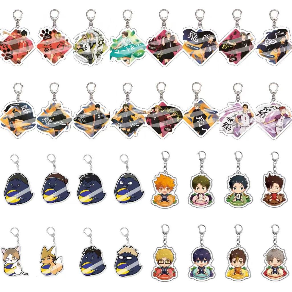 [มีให้เลือก 100 ตัวเลือก] พวงกุญแจ จี้อะคริลิค วอลเลย์บอล วัยรุ่น อนิเมะ Kageyama Feixo Hyuga Shoyo