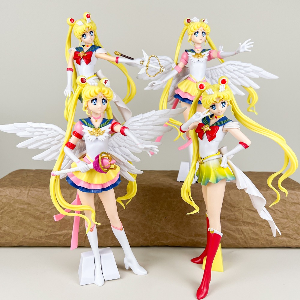 ฟิกเกอร์อนิเมะเซเลอร์มูน Tsukino Usagi Princess Serenity Moon Power! 10 สไตล์ 23 ซม. โมเดลฟิกเกอร์ PVC รูปปั้นตั้งโต๊ะ ของเล่นสําหรับเด็ก