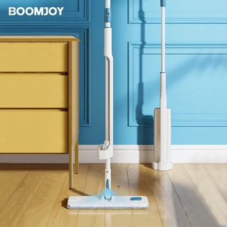 BOOMJOY สเปรย์ซับ 360 หมุนด้ามจับถนัดมือแฮนด์ฟรีมายากล 2in1 จะไม่โดนมือสกปรกและแท้งค์น้ำในตัว ไม้ม็อบ เพิ่มขนาดใหญ่