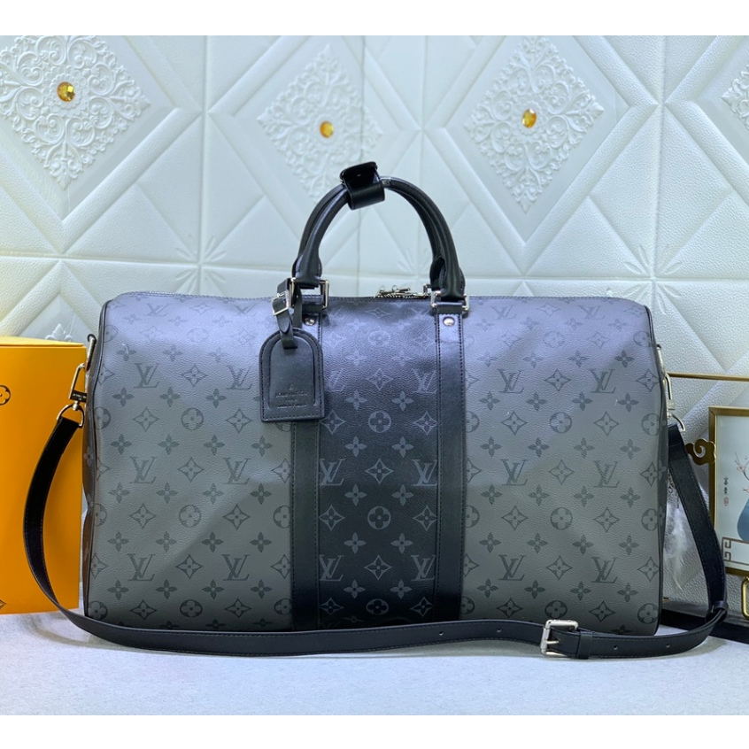 Lv/louis Vuitton กระเป๋าถือ กระเป๋าเดินทาง คุณภาพสูง สําหรับผู้ชาย Keepall 50