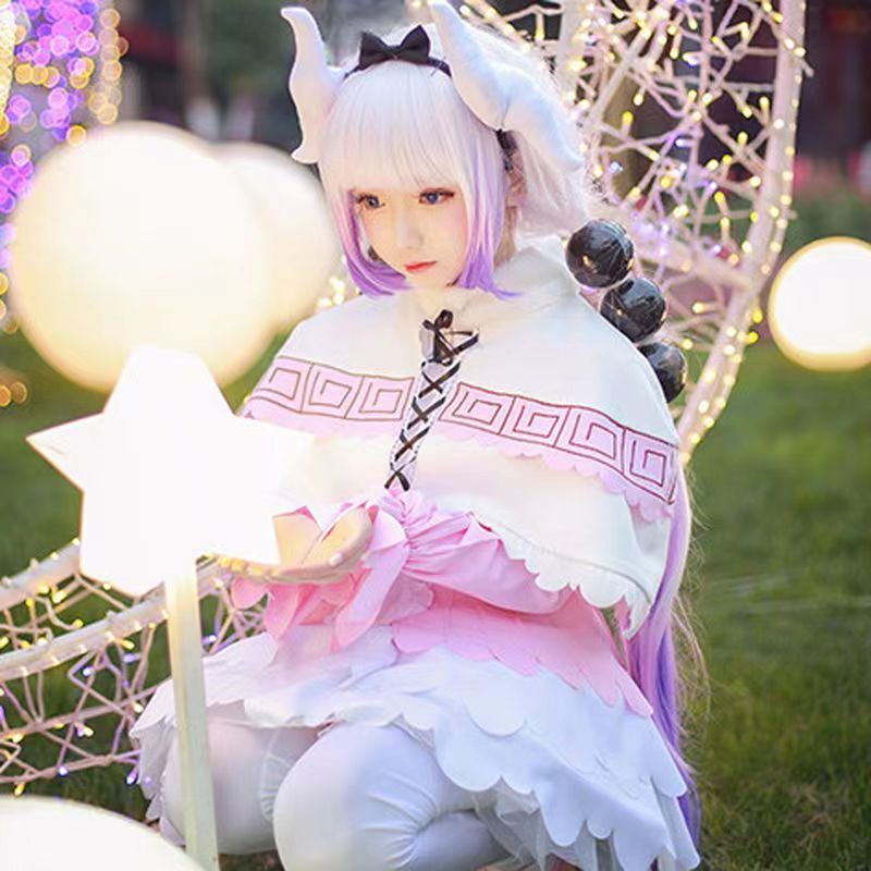 Miss Kobayashi's Dragon Maid Kanna Kamui คอสเพลย์ อนิเมะญี่ปุ่น เครื่องแต่งกายคอสเพลย์ ฮาโลวีน สําหร
