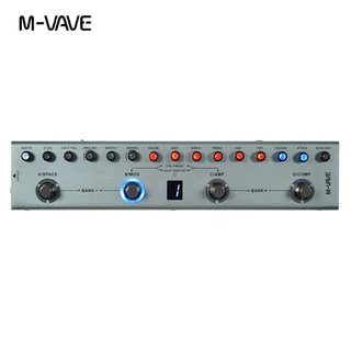 M-vave TANK-G กีตาร์/TANK-B BASS V2 รุ่น Multi-Effects Pedal ชาร์จ 36 ตั้งค่า 9 ช่อง 8 IR Cab 3Modulation/Delay/Reverb Effects