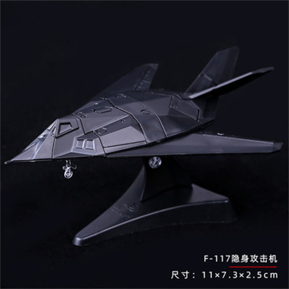 1:165 Scale Mini ทหารรุ่น F-117 Attack Nighthawk 4D Assembly Fighter คอลเลกชันปริศนาของเล่นรูป