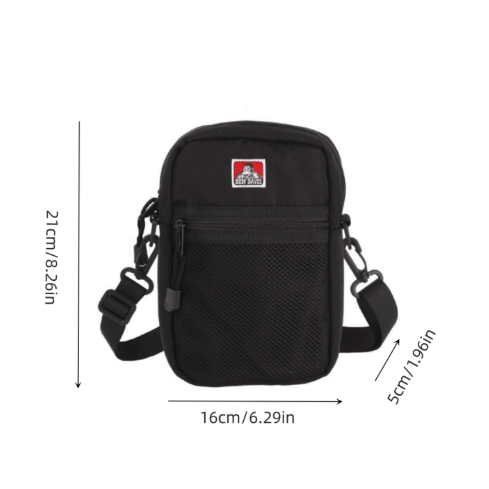Ben Davis Men กระเป ๋ า Messenger กันน ้ ําแฟชั ่ นสลิงกระเป ๋ าผู ้ หญิง Crossbody Bagpack