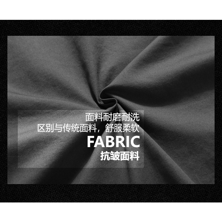 Fuguiniao ใหม่ เสื้อเชิ้ตลําลอง แขนสั้น สีพื้น สําหรับผู้ชาย - รูปที่ 4