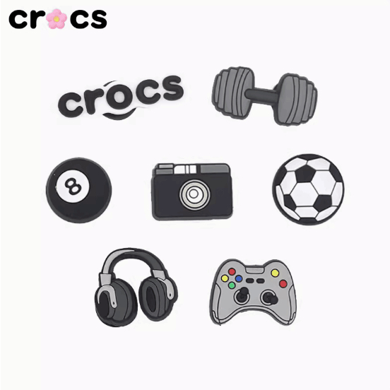 อุปกรณ์เสริมหัวเข็มขัด รูปดอกไม้ สําหรับตกแต่งรองเท้า Crocs Luo Chi Zhibixing diy