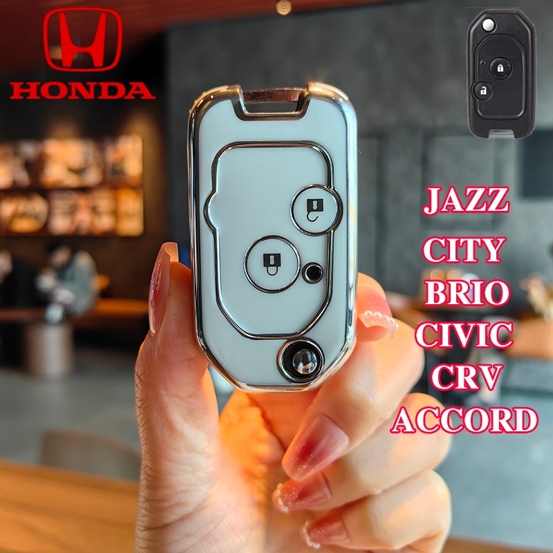 ใหม่ เคสกุญแจรีโมตรถยนต์ TPU พรีเมี่ยม อุปกรณ์เสริม สําหรับ Honda Jazz City Brio Civic CRV Accord